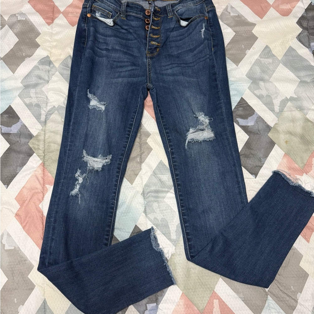 Judy Blue Skinny Jeans in Classic Blue